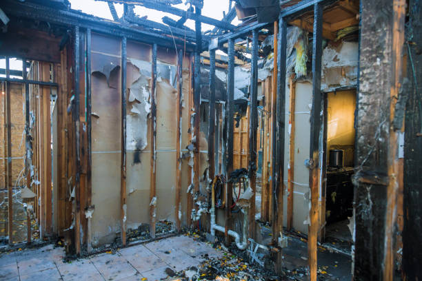 Professional Fire Damage Restoration technician working in Cherry Hill, VA
